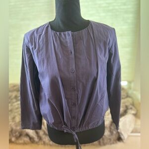 NWT Love Benito 100% Cotton Navy Top